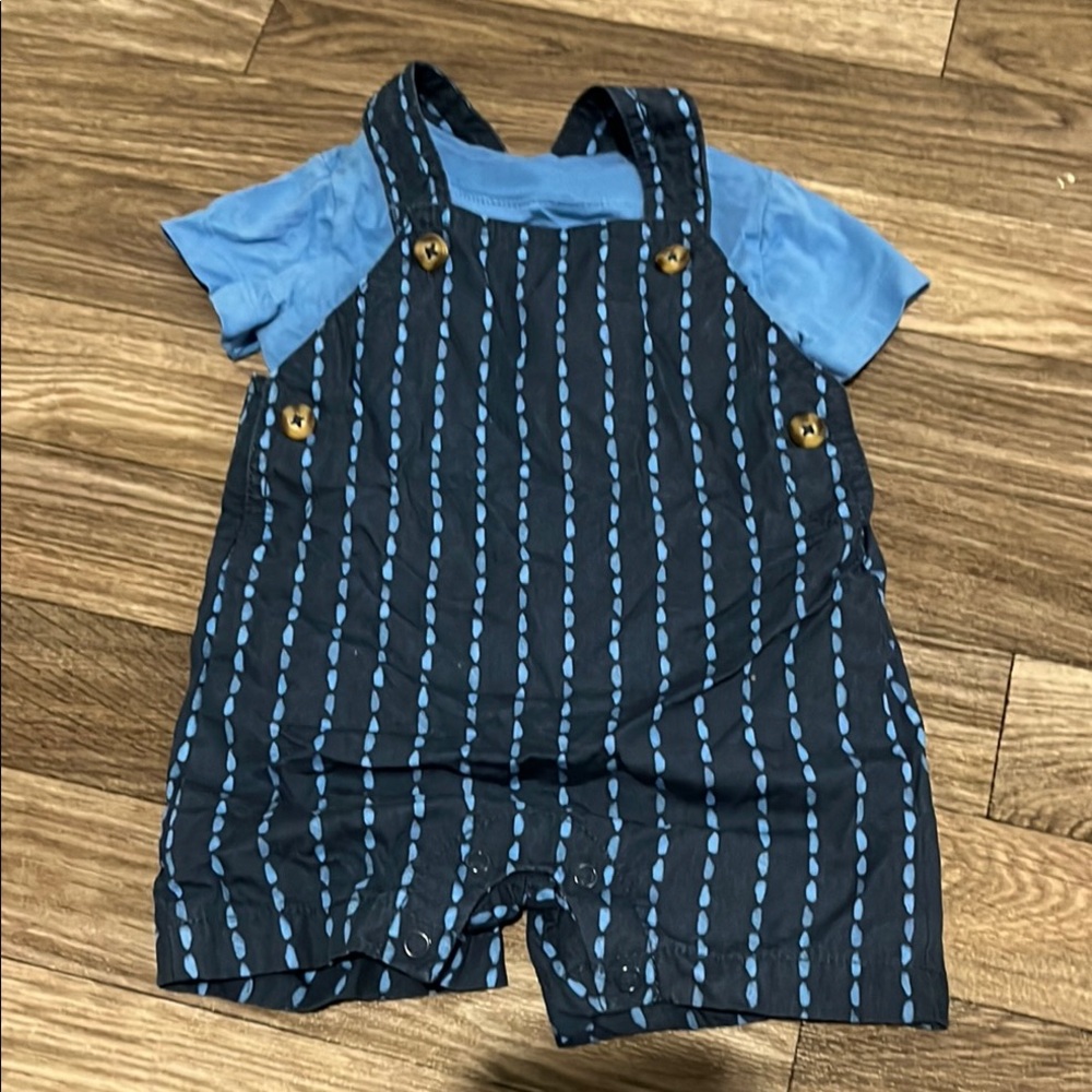 Carter's Blue and Black Overalls for Playful Days